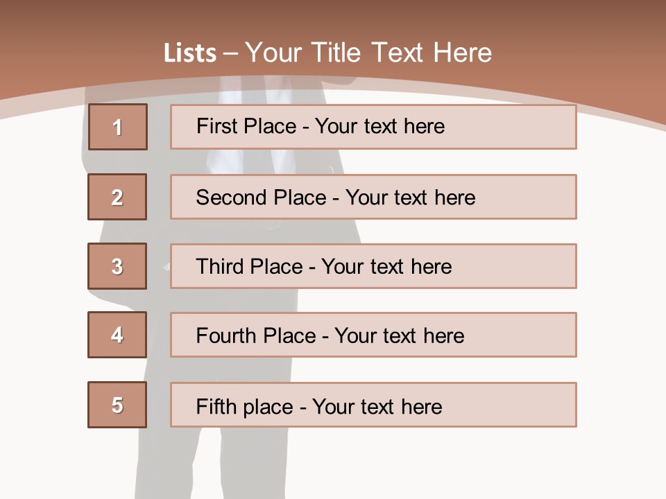 Man Welcomes PowerPoint Template