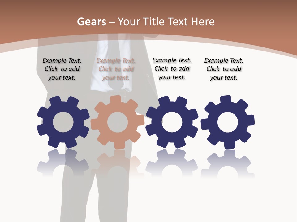 Man Welcomes PowerPoint Template