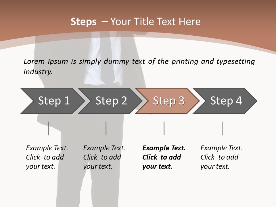Man Welcomes PowerPoint Template