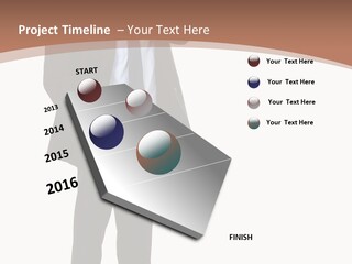 Man Welcomes PowerPoint Template