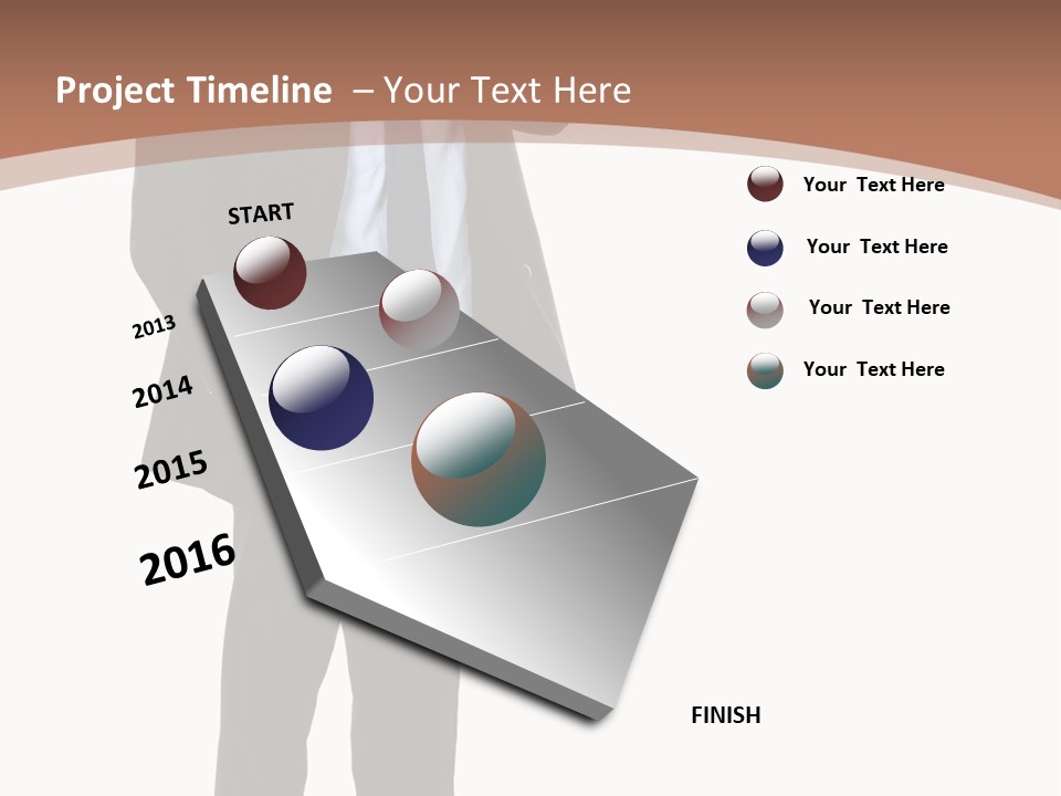Man Welcomes PowerPoint Template