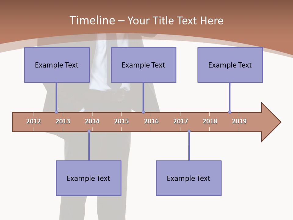 Man Welcomes PowerPoint Template