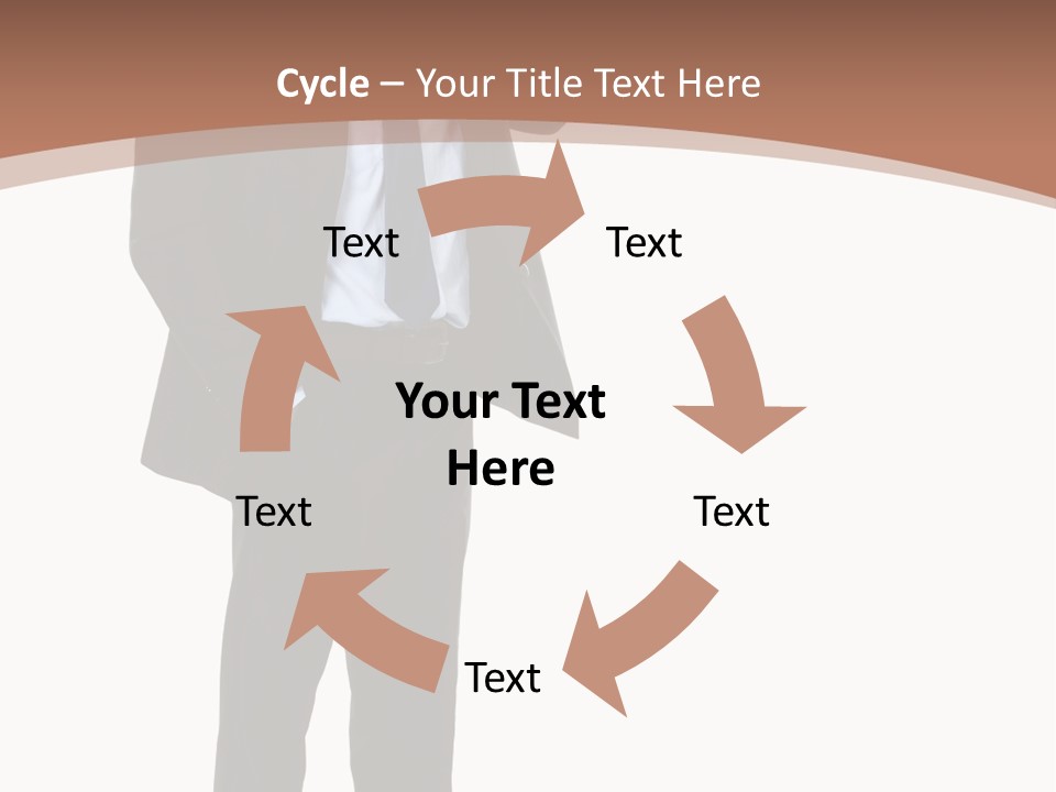 Man Welcomes PowerPoint Template