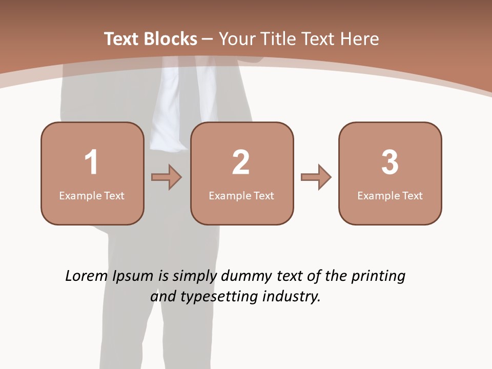 Man Welcomes PowerPoint Template