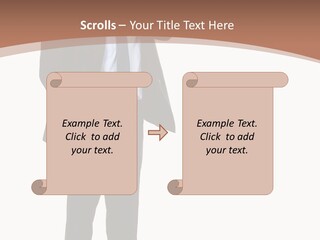 Man Welcomes PowerPoint Template