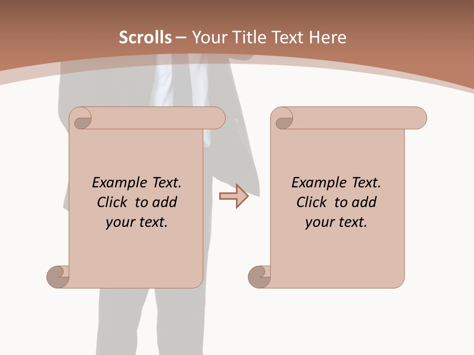 Man Welcomes PowerPoint Template
