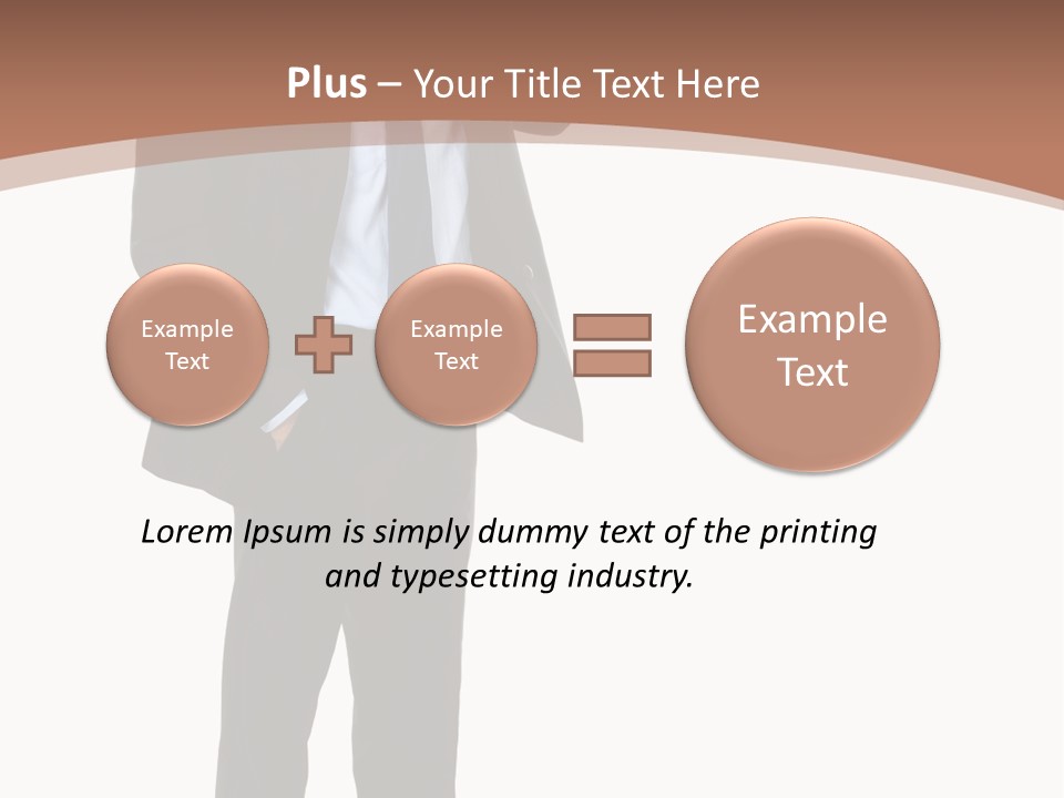 Man Welcomes PowerPoint Template