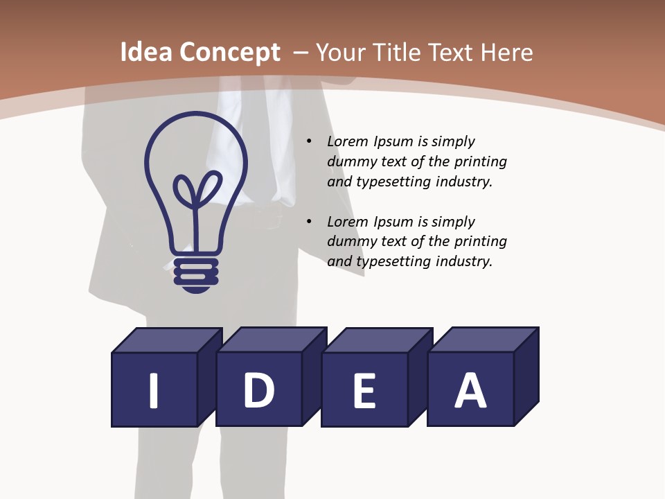 Man Welcomes PowerPoint Template