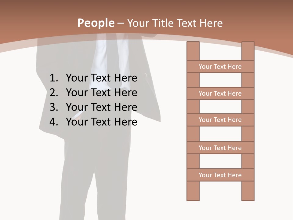 Man Welcomes PowerPoint Template