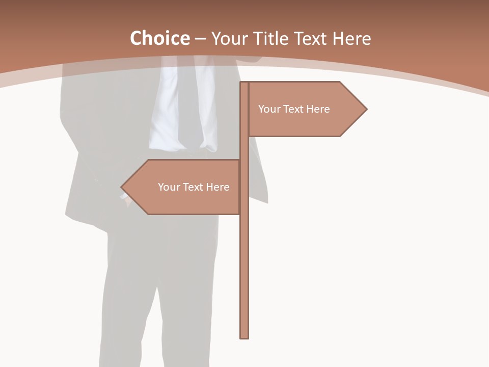 Man Welcomes PowerPoint Template