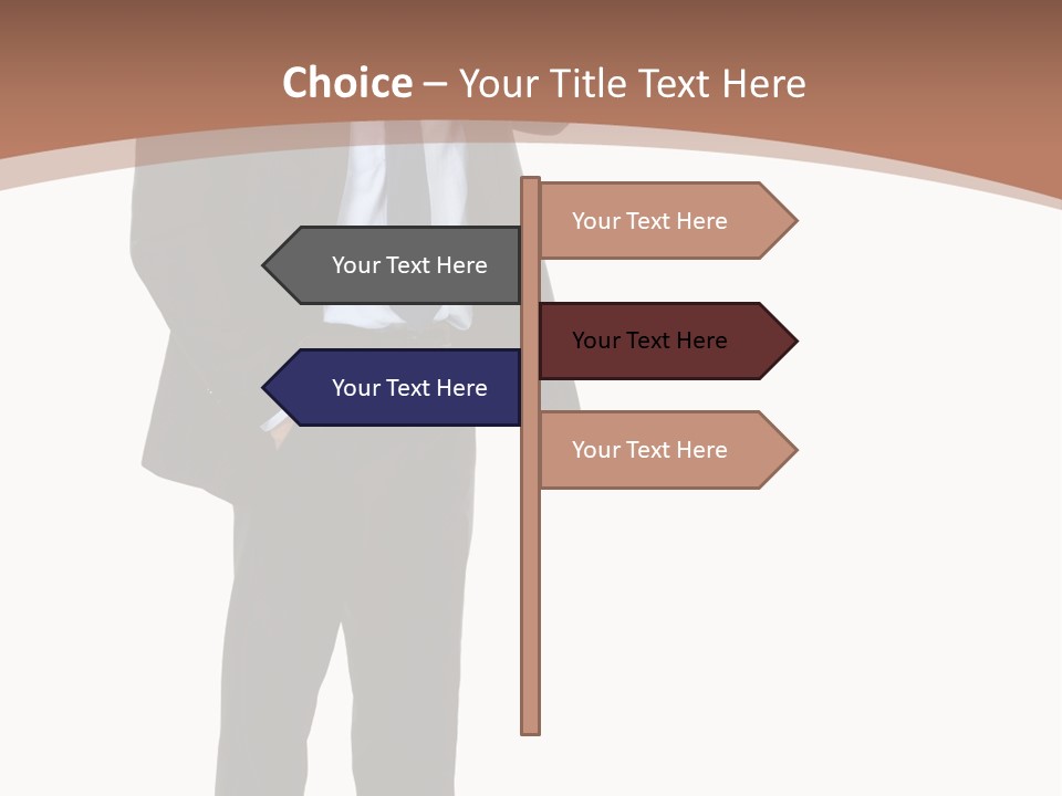 Man Welcomes PowerPoint Template