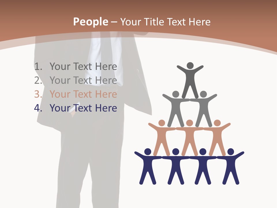 Man Welcomes PowerPoint Template