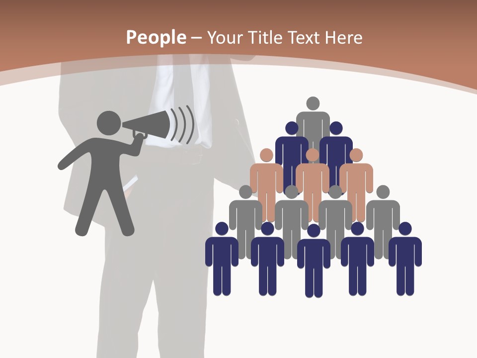 Man Welcomes PowerPoint Template