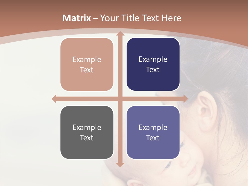 Mom With A Child PowerPoint Template