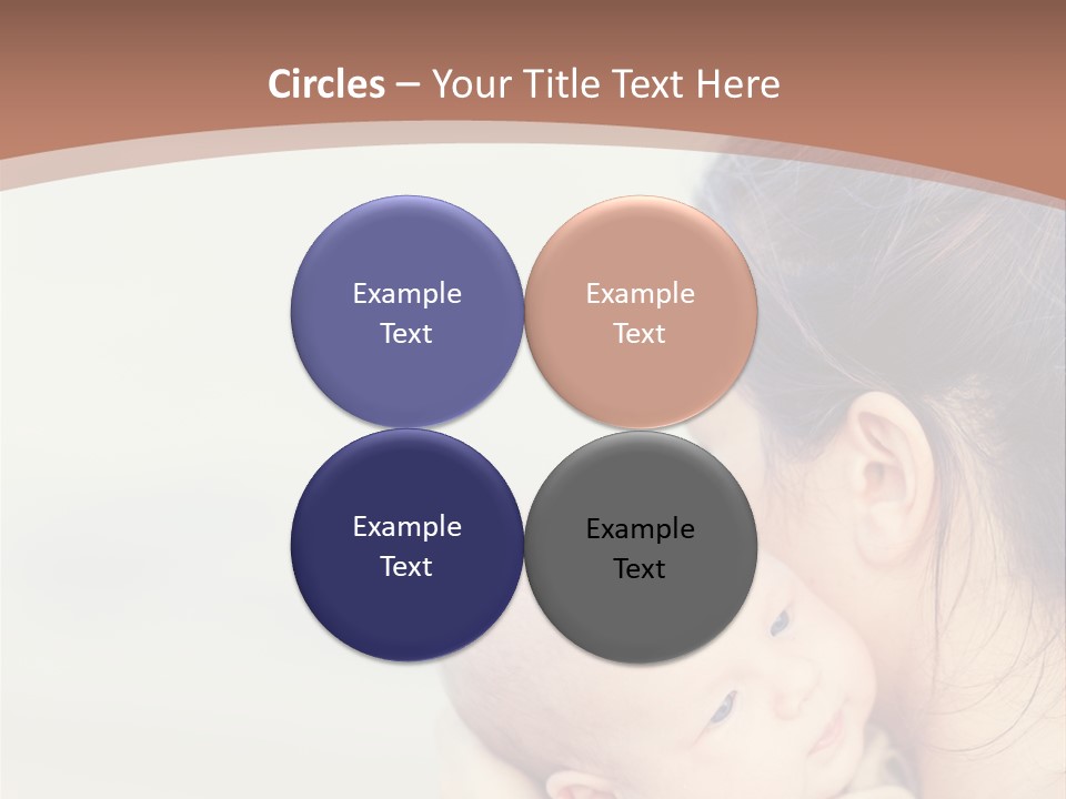 Mom With A Child PowerPoint Template