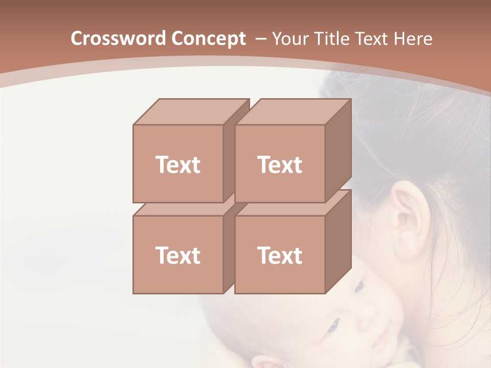 Mom With A Child PowerPoint Template
