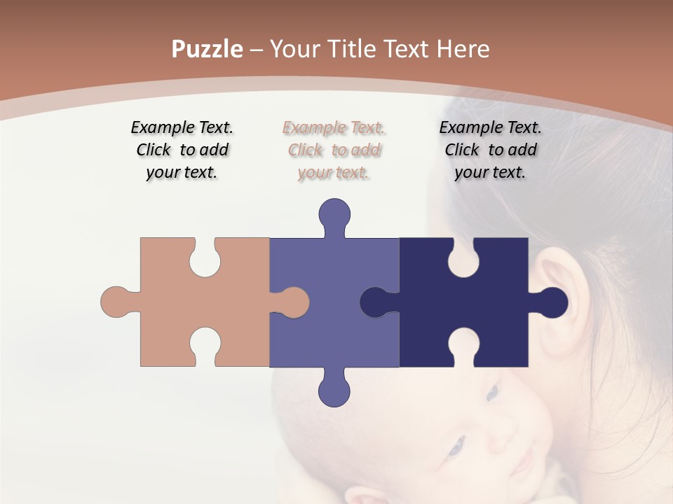 Mom With A Child PowerPoint Template