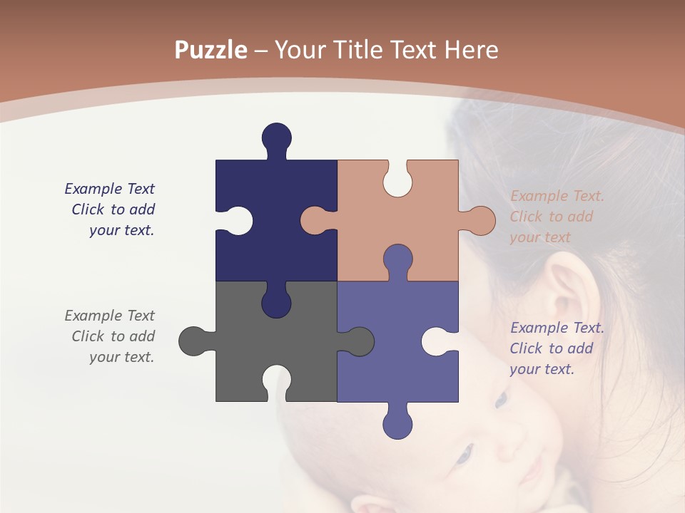 Mom With A Child PowerPoint Template