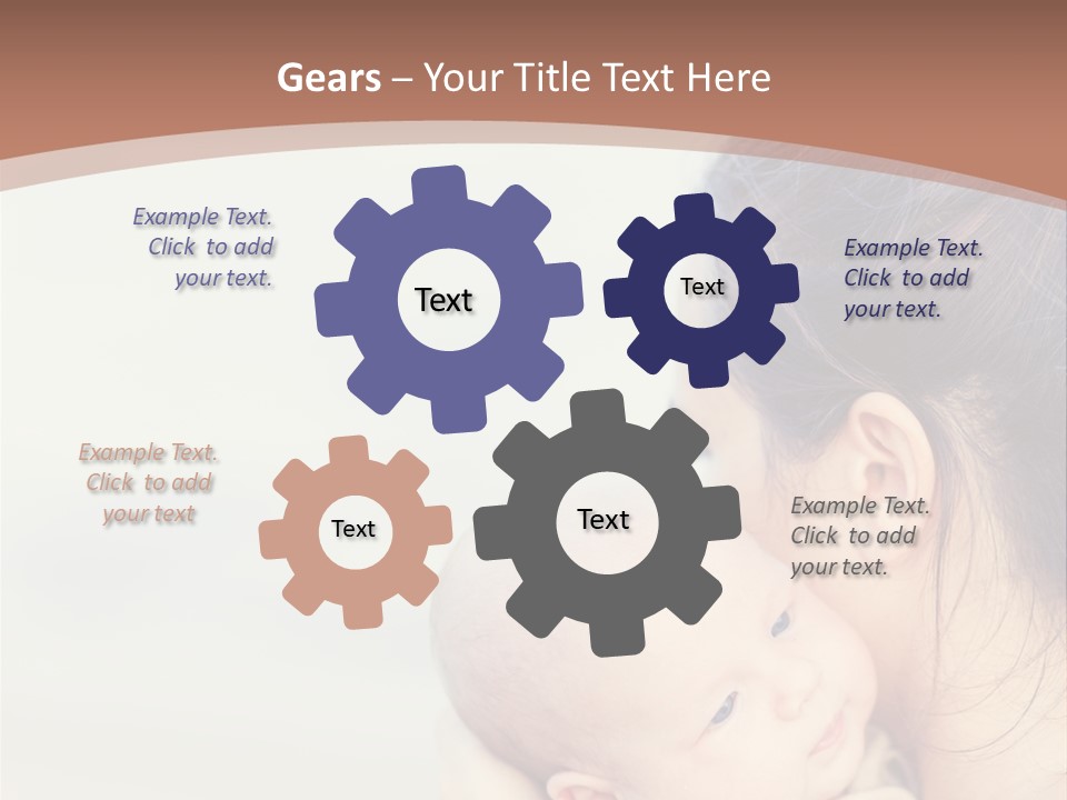 Mom With A Child PowerPoint Template