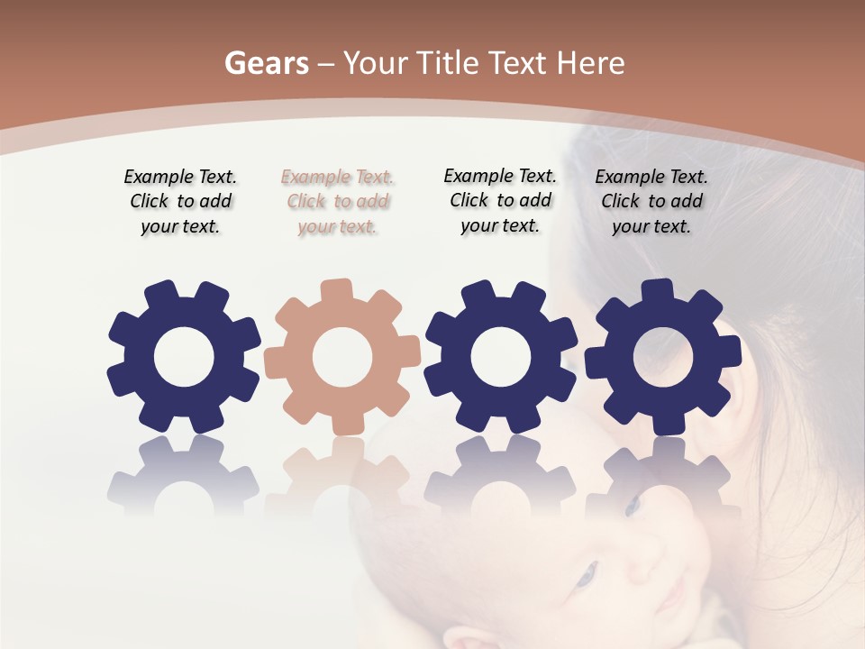 Mom With A Child PowerPoint Template