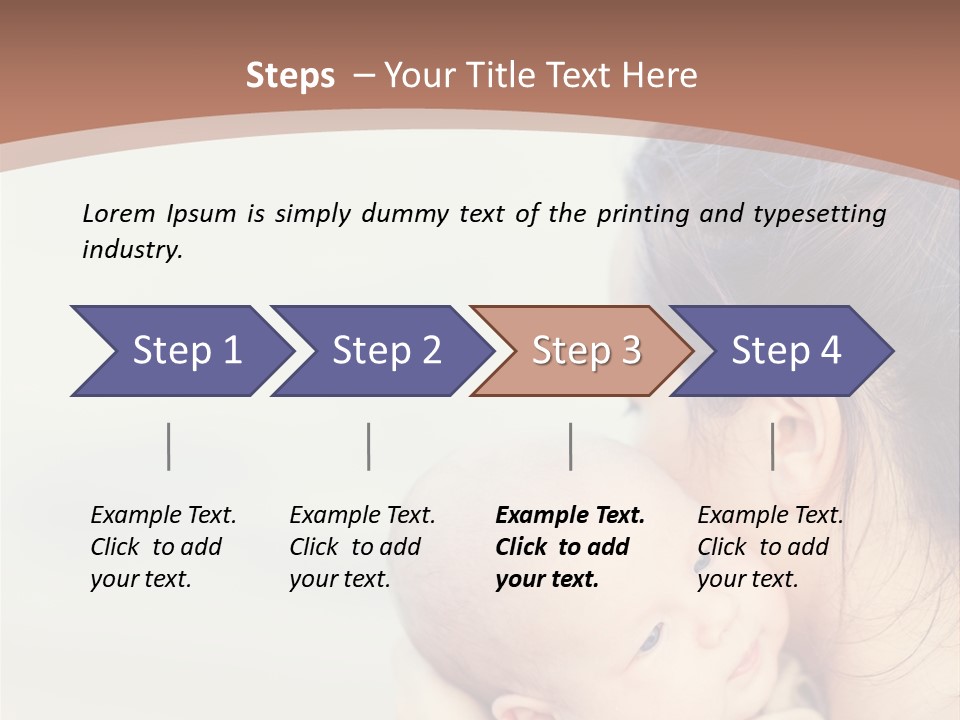 Mom With A Child PowerPoint Template