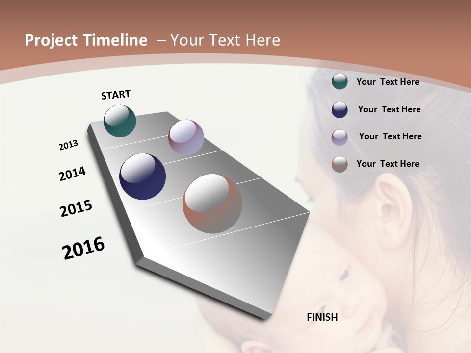 Mom With A Child PowerPoint Template