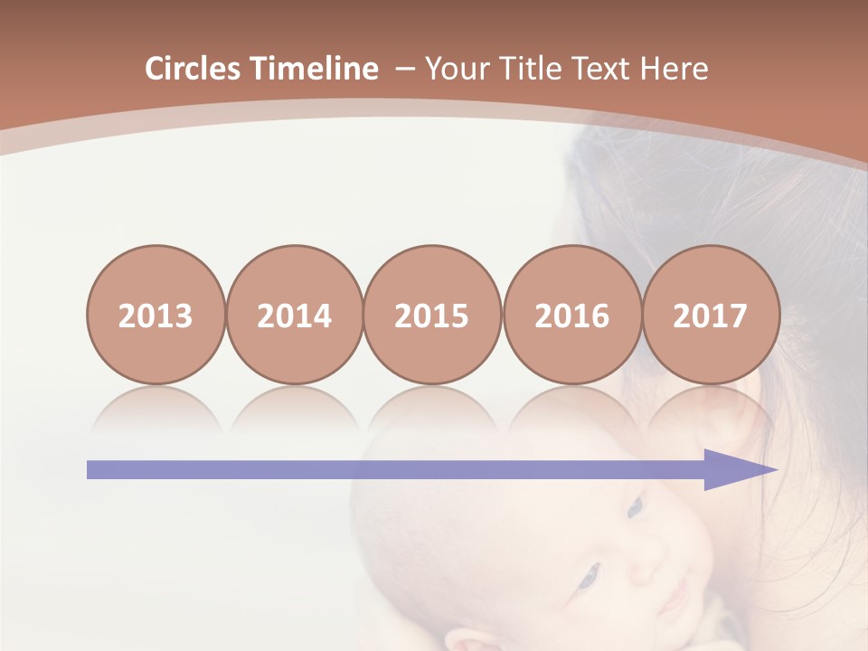 Mom With A Child PowerPoint Template