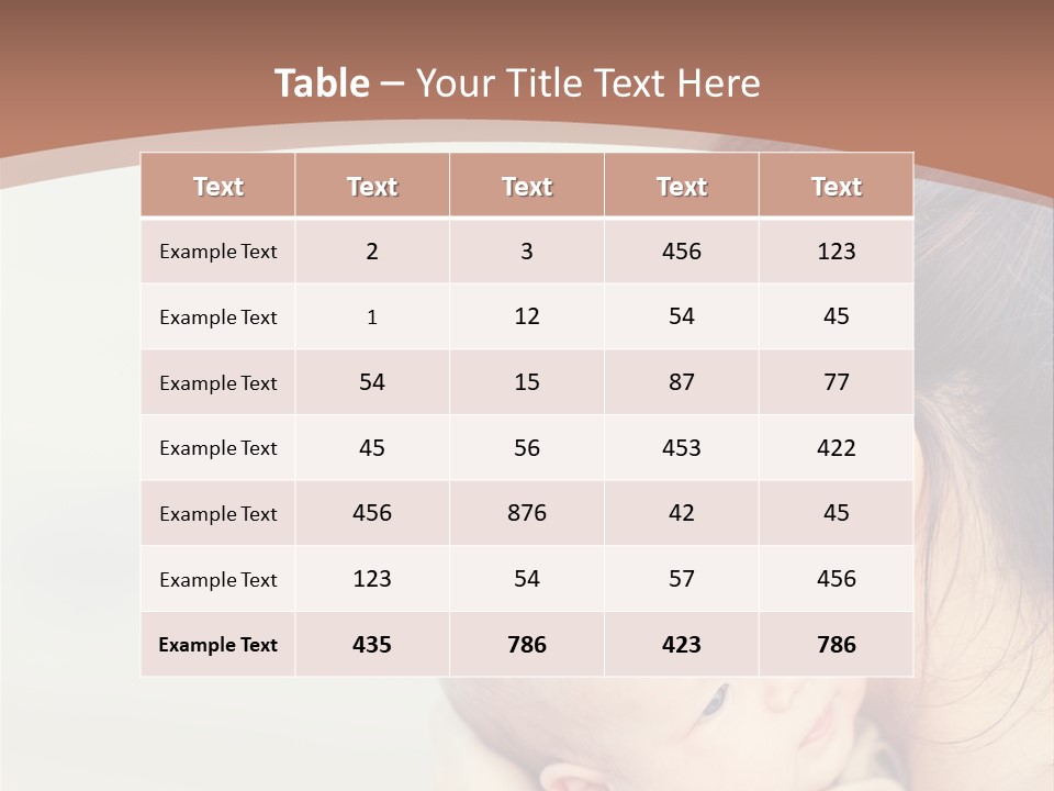Mom With A Child PowerPoint Template
