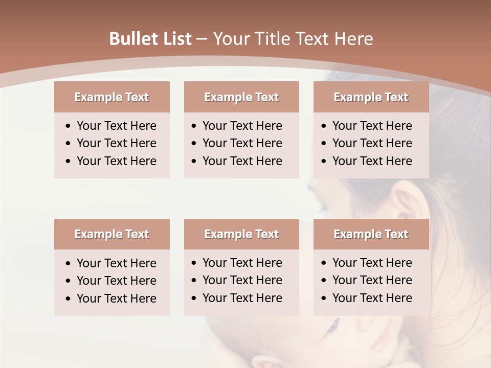 Mom With A Child PowerPoint Template