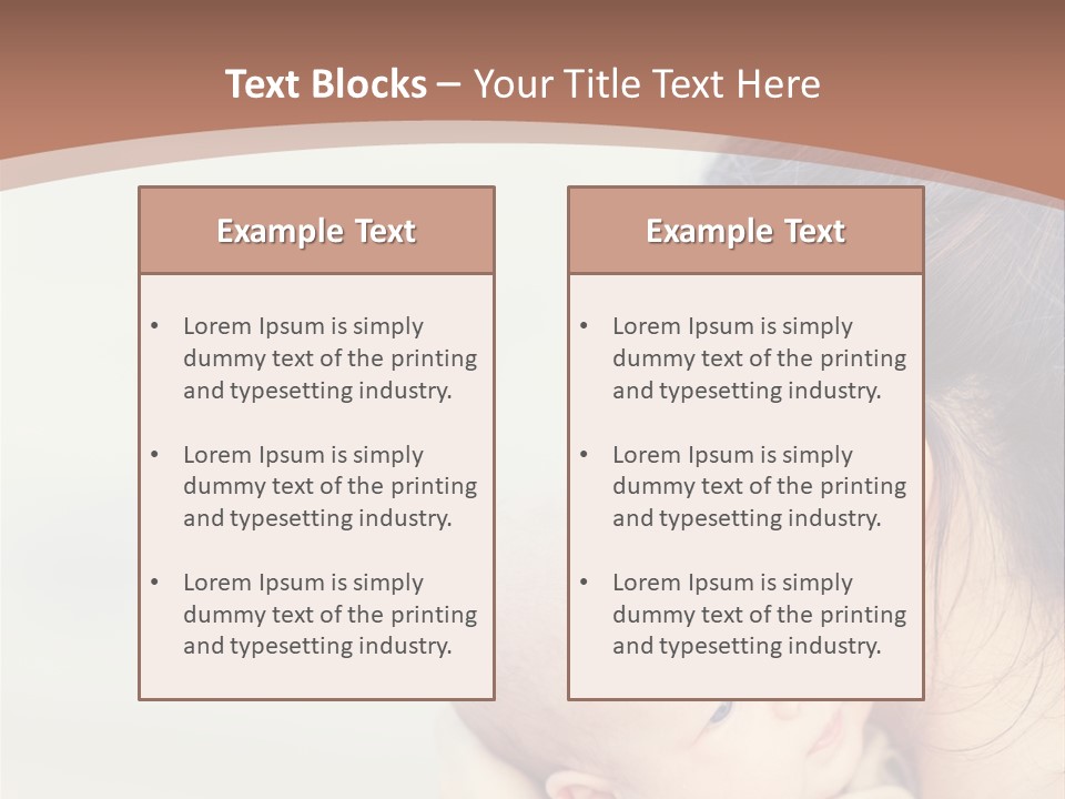 Mom With A Child PowerPoint Template