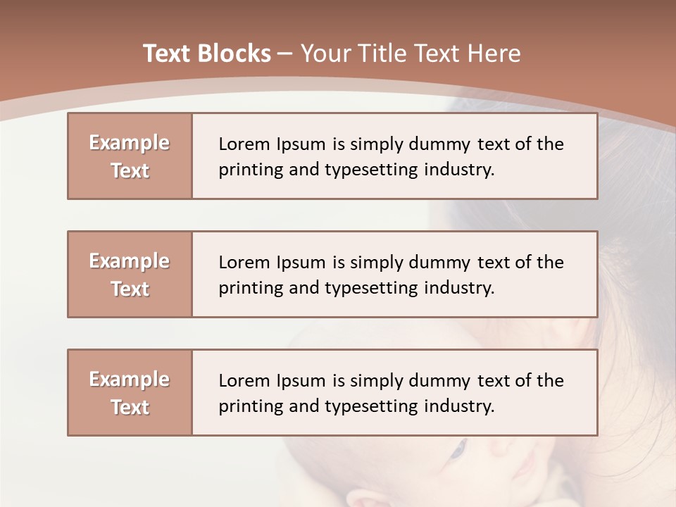 Mom With A Child PowerPoint Template