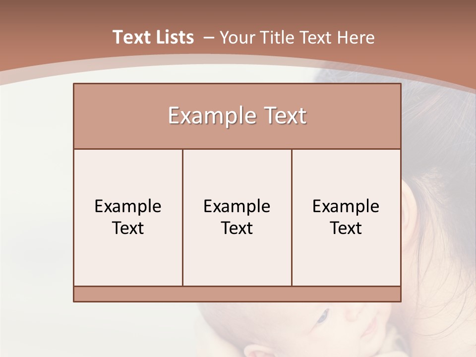 Mom With A Child PowerPoint Template