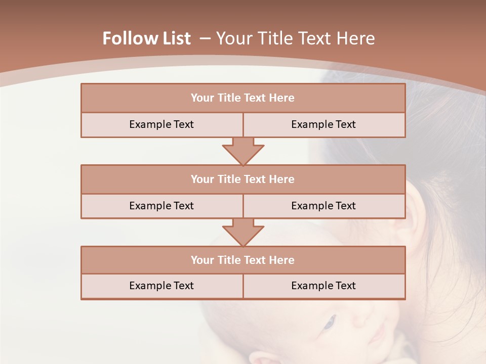 Mom With A Child PowerPoint Template