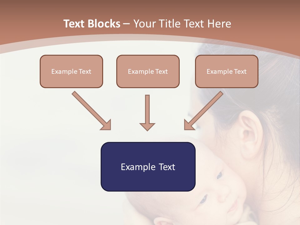 Mom With A Child PowerPoint Template