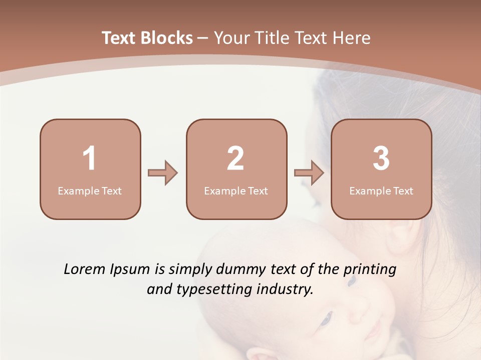 Mom With A Child PowerPoint Template