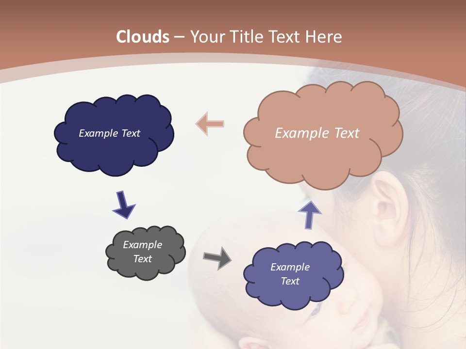 Mom With A Child PowerPoint Template