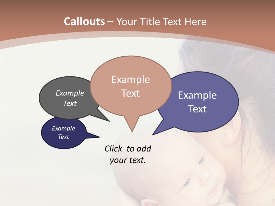 Mom With A Child PowerPoint Template