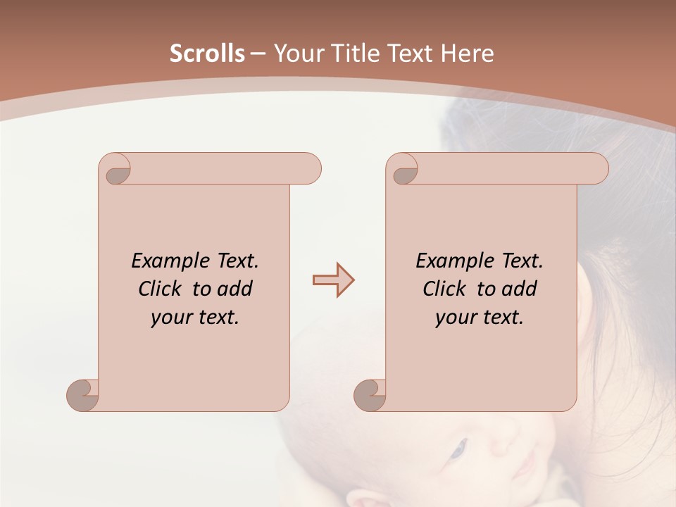 Mom With A Child PowerPoint Template