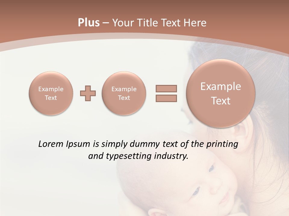 Mom With A Child PowerPoint Template