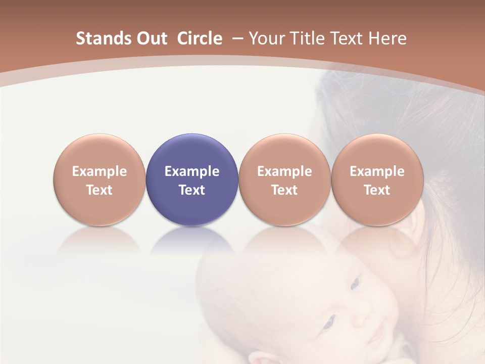 Mom With A Child PowerPoint Template