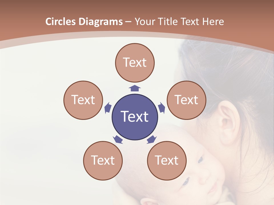 Mom With A Child PowerPoint Template