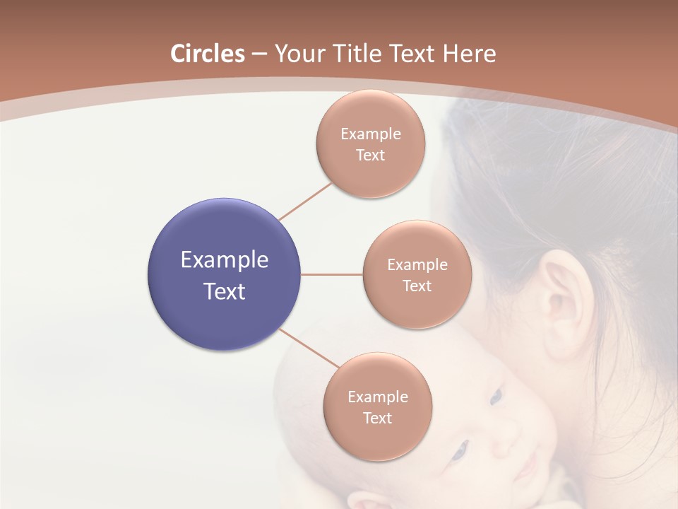 Mom With A Child PowerPoint Template