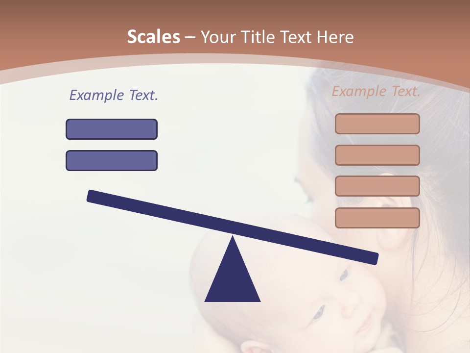 Mom With A Child PowerPoint Template