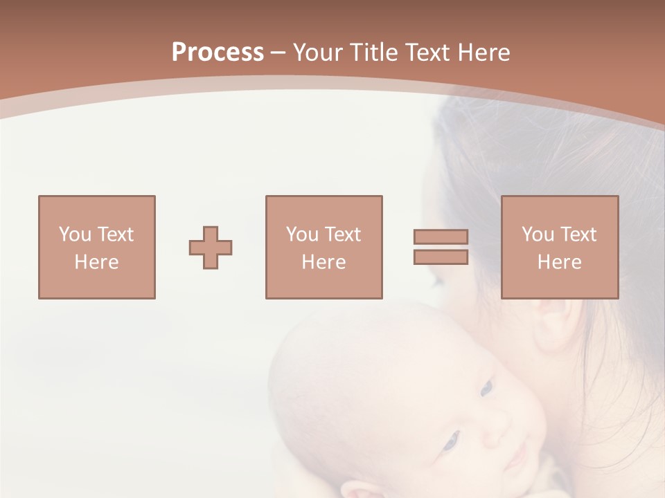 Mom With A Child PowerPoint Template