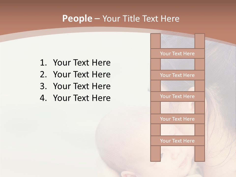 Mom With A Child PowerPoint Template