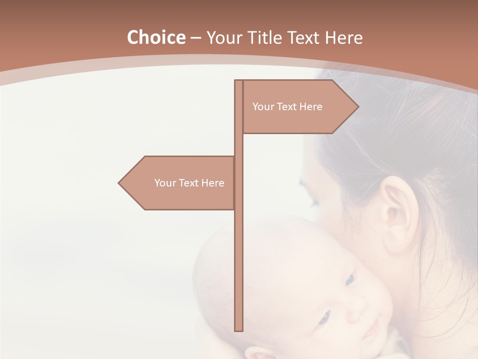 Mom With A Child PowerPoint Template