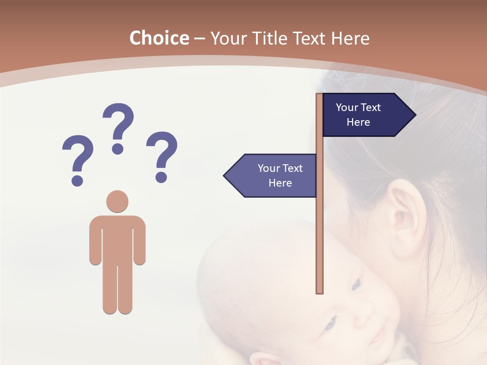 Mom With A Child PowerPoint Template