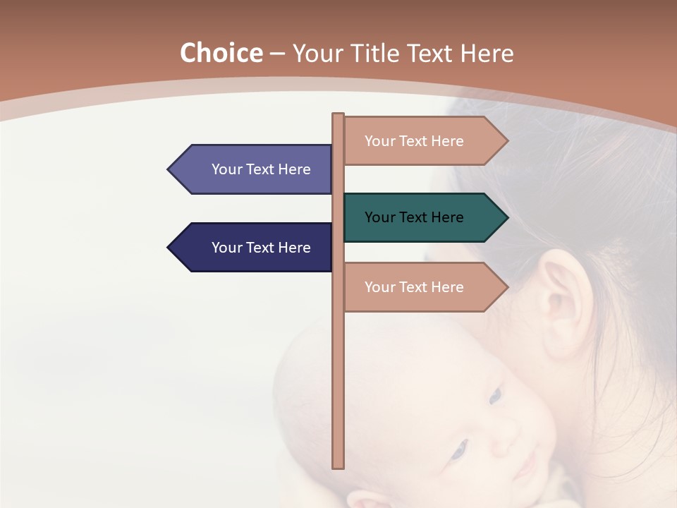 Mom With A Child PowerPoint Template