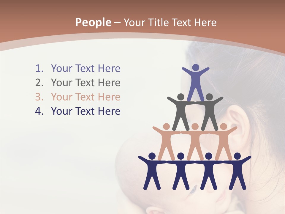 Mom With A Child PowerPoint Template