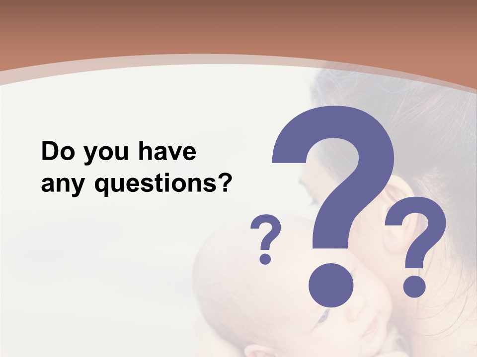 Mom With A Child PowerPoint Template